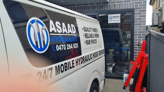 The Asaad van: 24/7 mobile hydraulic hose repairs