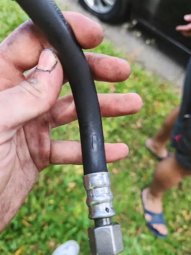 A finished hydraulic hose