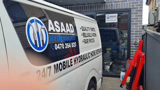 The Asaad van, 24/7 mobile hydraulic hose repairs